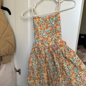 Toddler dress with open back
